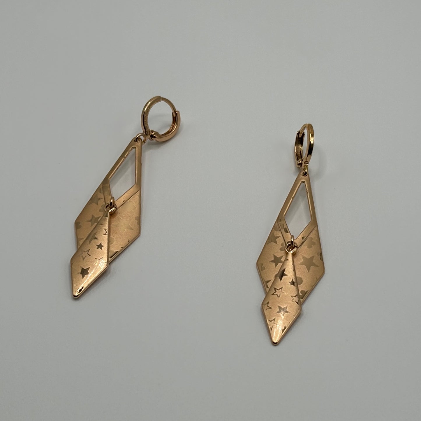 Stellar Arrows: The Celestial Point Drop Earrings