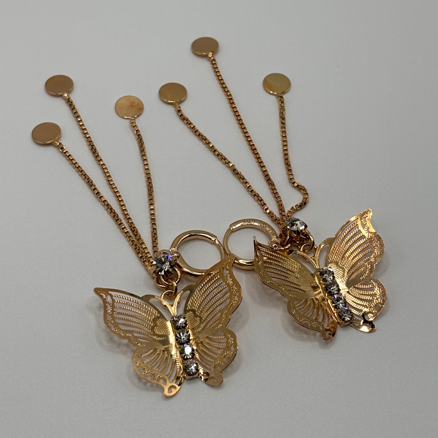 Golden Monarch: The Butterfly Dangle Earrings