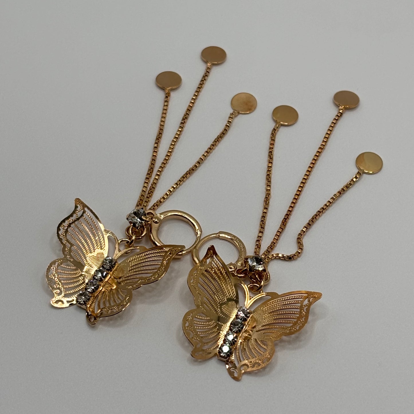 Golden Monarch: The Butterfly Dangle Earrings