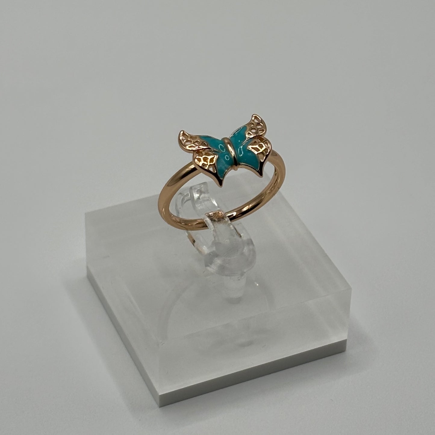 Enchanted Mariposa: The Turquoise Butterfly Ring