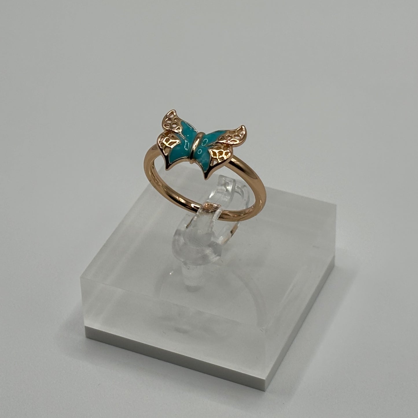 Enchanted Mariposa: The Turquoise Butterfly Ring