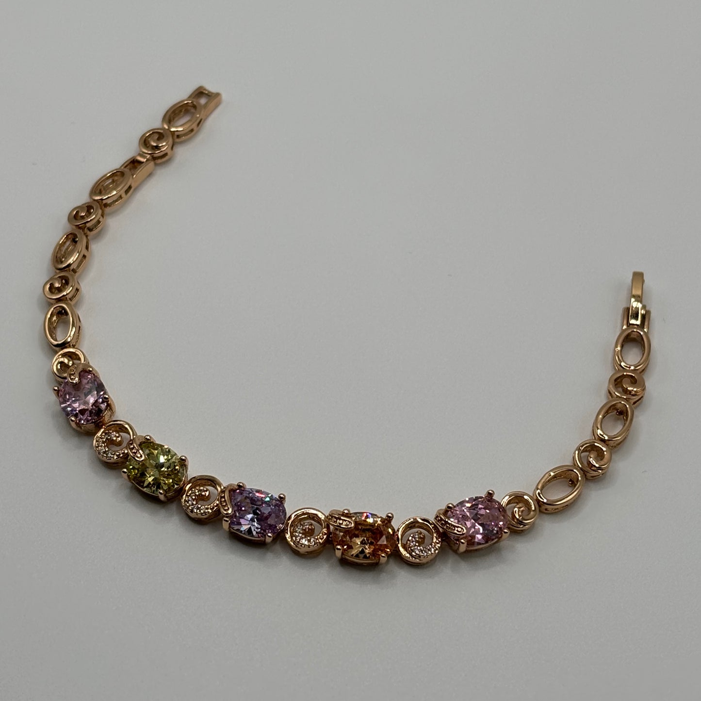 Jeweled Promenade: The Multi-Gemstone Elegance Bracelet