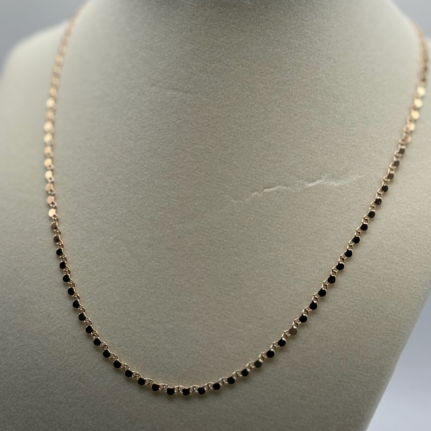 Golden Reflections: The Hammered Link Chain Necklace