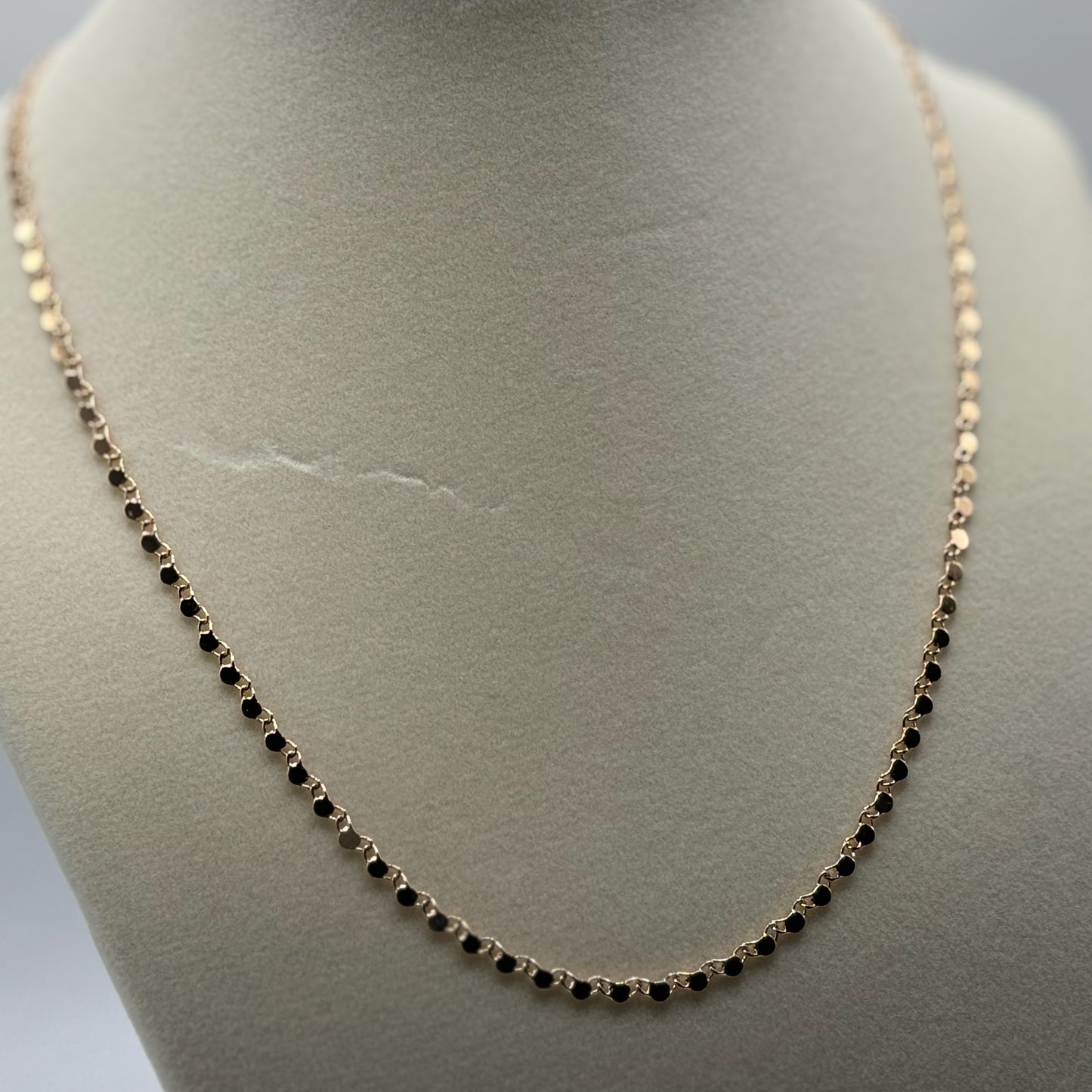 Golden Reflections: The Hammered Link Chain Necklace